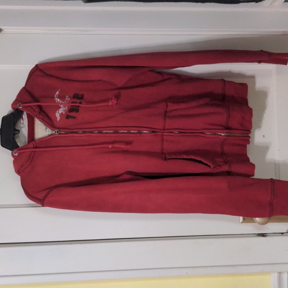 Hollister Other - Hollister size medium red zip up hoodie